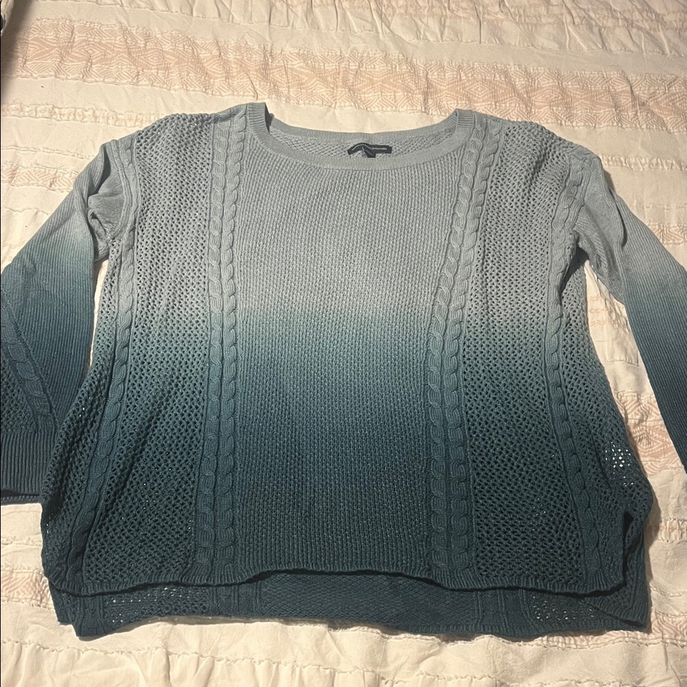 American Eagle Ombré Blue Women's Sweater